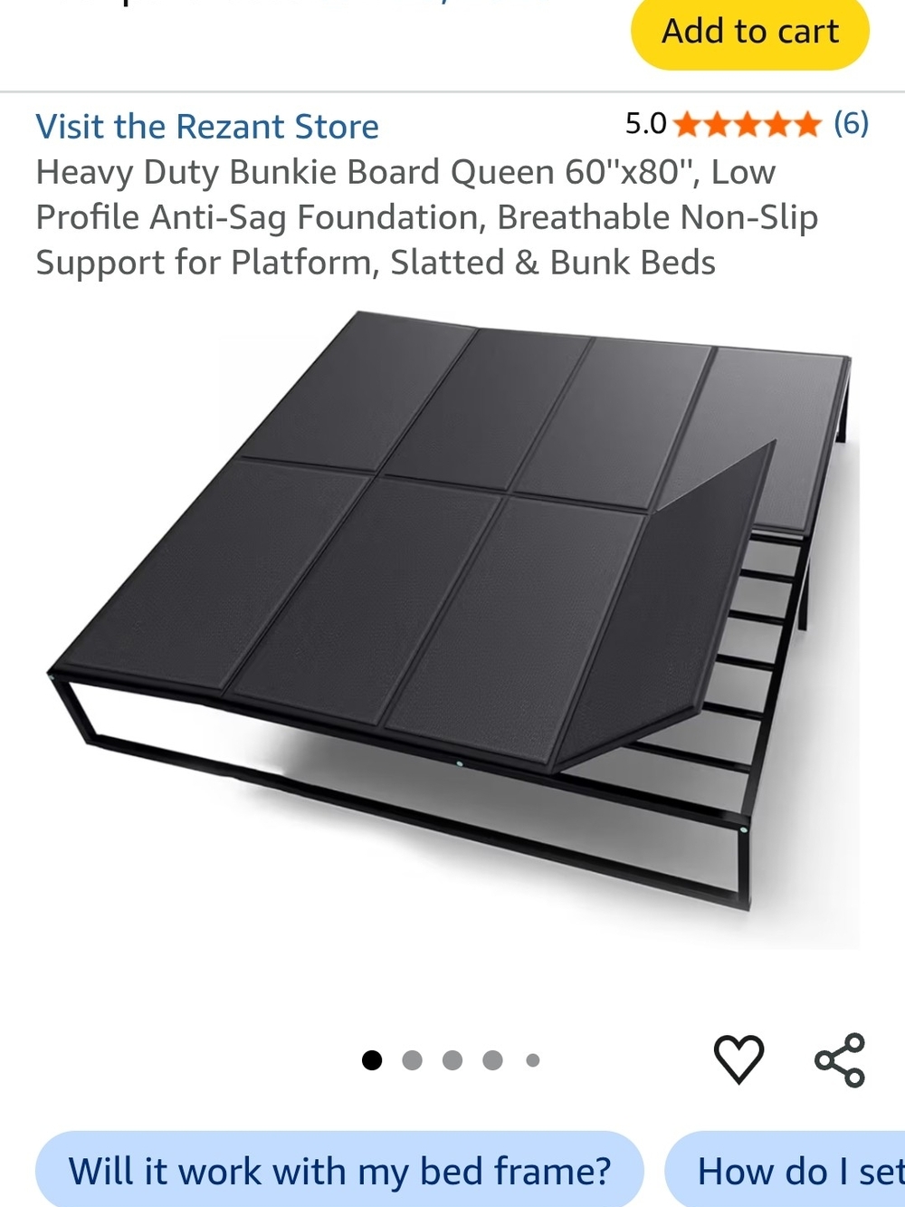 Ever New Black Quilted Mattress Cover Protector - Non-Slip Top